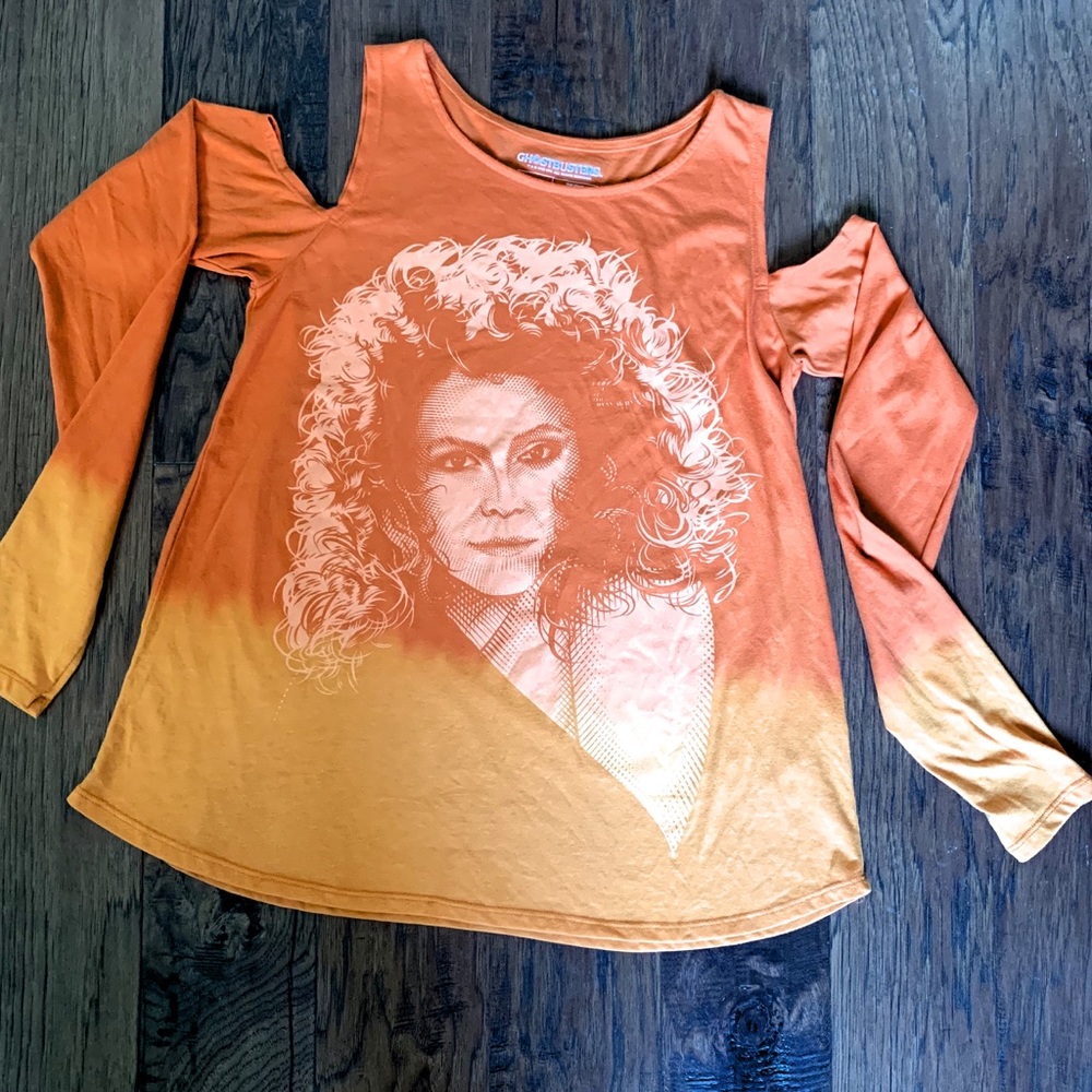 GHOSTBUSTERS Cold Shoulder, Long Sleeve, T-shirt